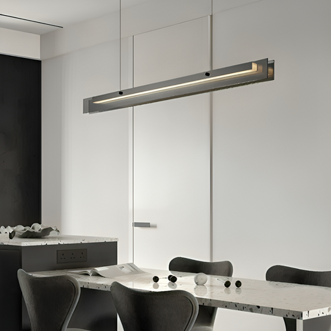 Marz Chandelier by Elayne Lights – Modern aluminum alloy lamp with sleek iron finish, upward-pointing shadeless shade, and energy-efficient LED bulbs. Ideal for contemporary decor, offering the best lighting in Singapore with semi-flush mount design and AC power compatibility.