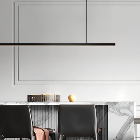 Avani Nordic Minimalist Chandelier by Elayne Lights – Modern black aluminum pendant light with LED bulb, ideal for dining areas. Best lamps and lighting in Singapore for contemporary elegance and energy efficiency.